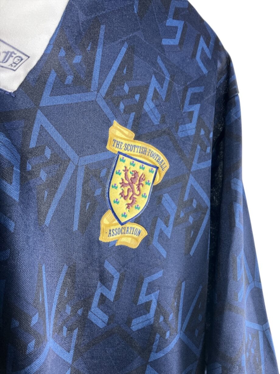 Détail logo 1991-93 – Écosse – Maillot domicile (L)