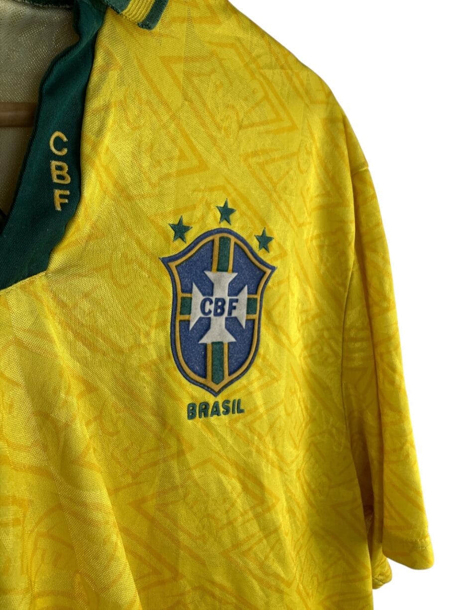 Détail logo 1991-93 – Brésil – Maillot domicile (XL)
