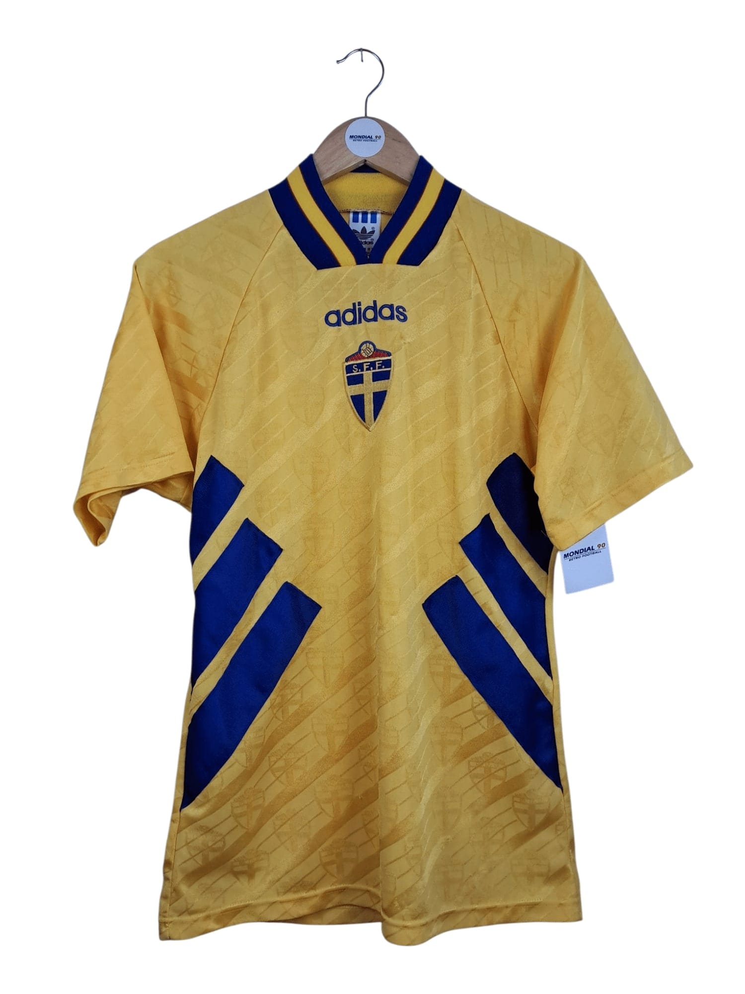 Face avant du maillot 1994-96 – Suède – Maillot domicile (S)