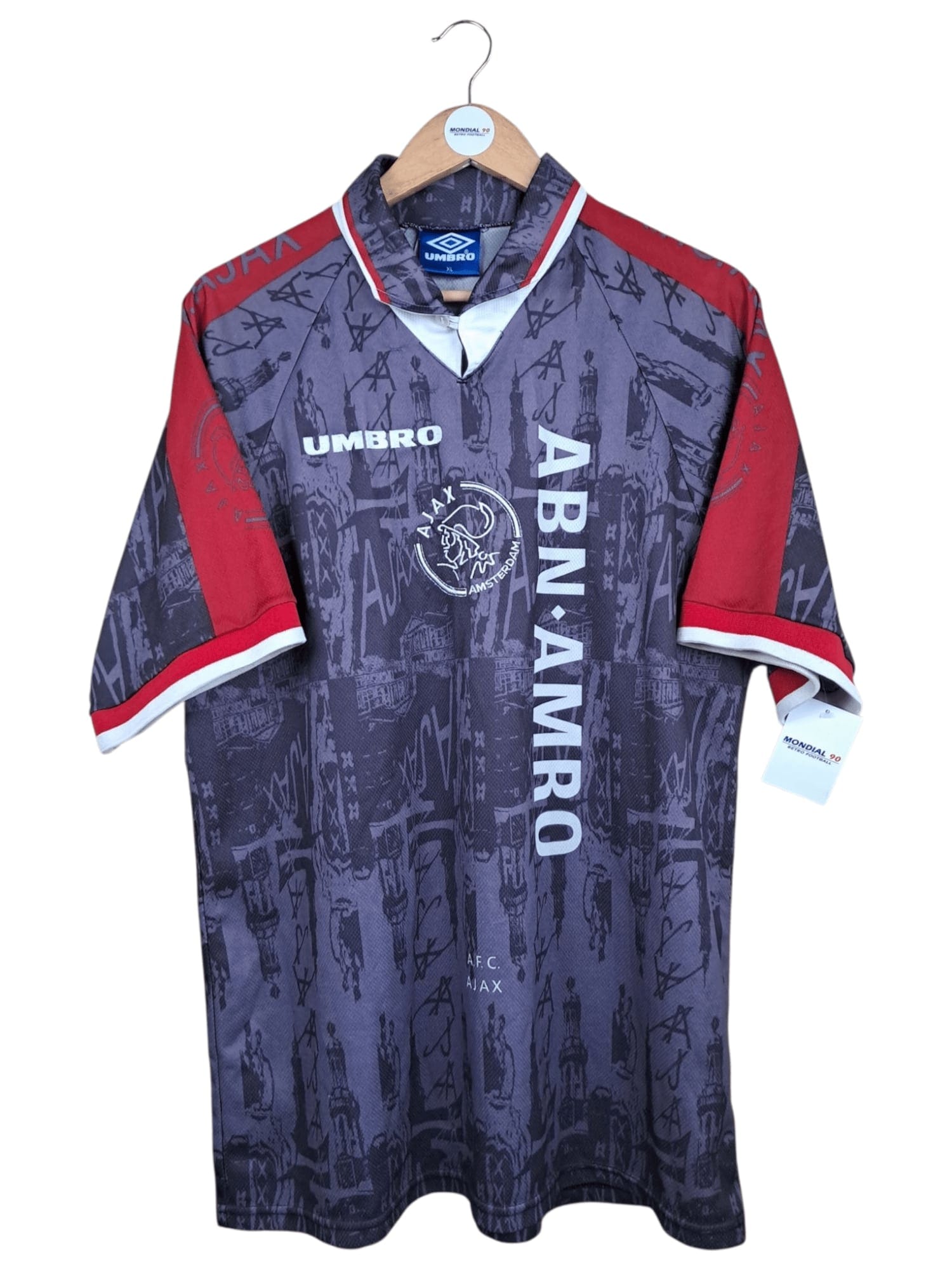 Face avant du maillot 1996-97 – Ajax Amsterdam – Maillot extérieur (XL)