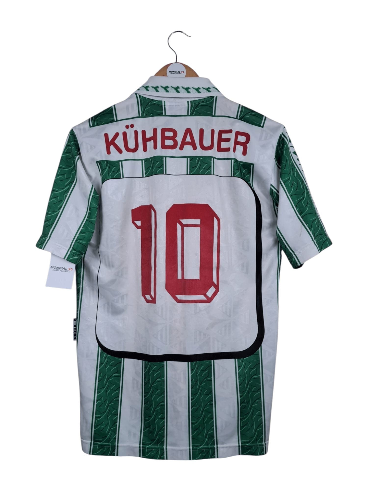 Dos du maillot 1996-98 – Rapid Wien – Maillot domicile (S) – #10 KÜHBAUER