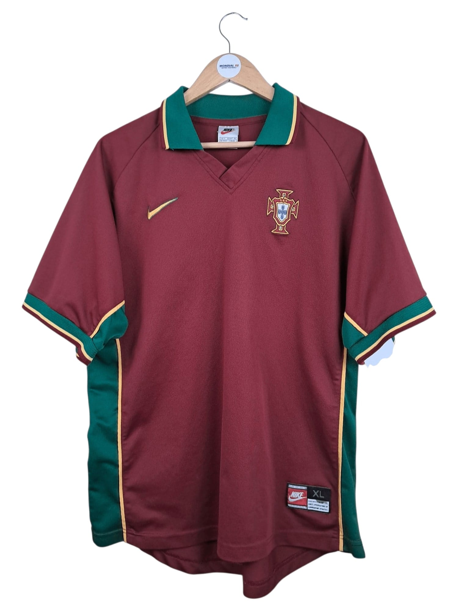 Face avant du maillot 1997-98 – Portugal – Maillot domicile (XL)