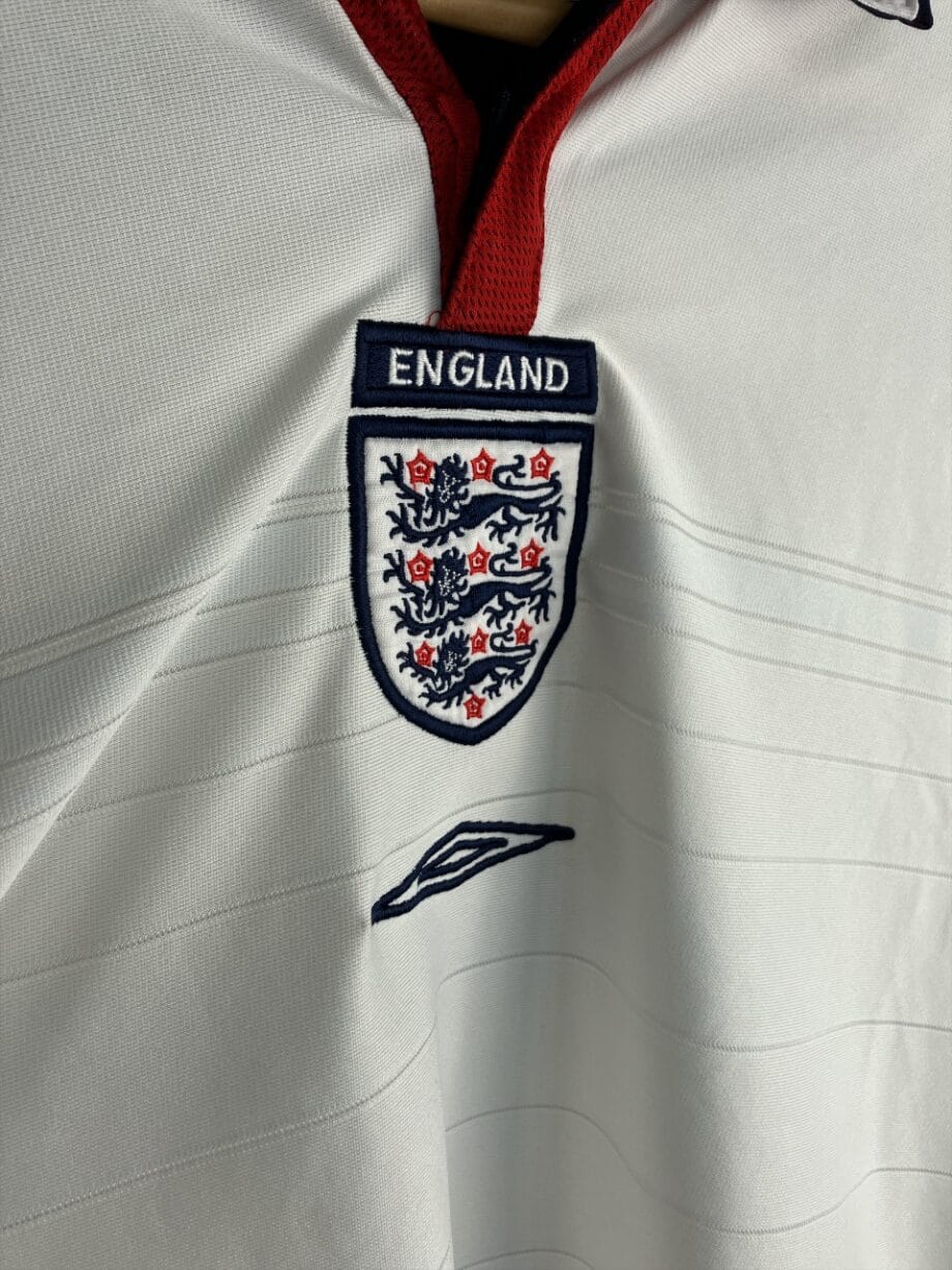 Détail logo 2003-05 – Angleterre – Maillot domicile (XL)