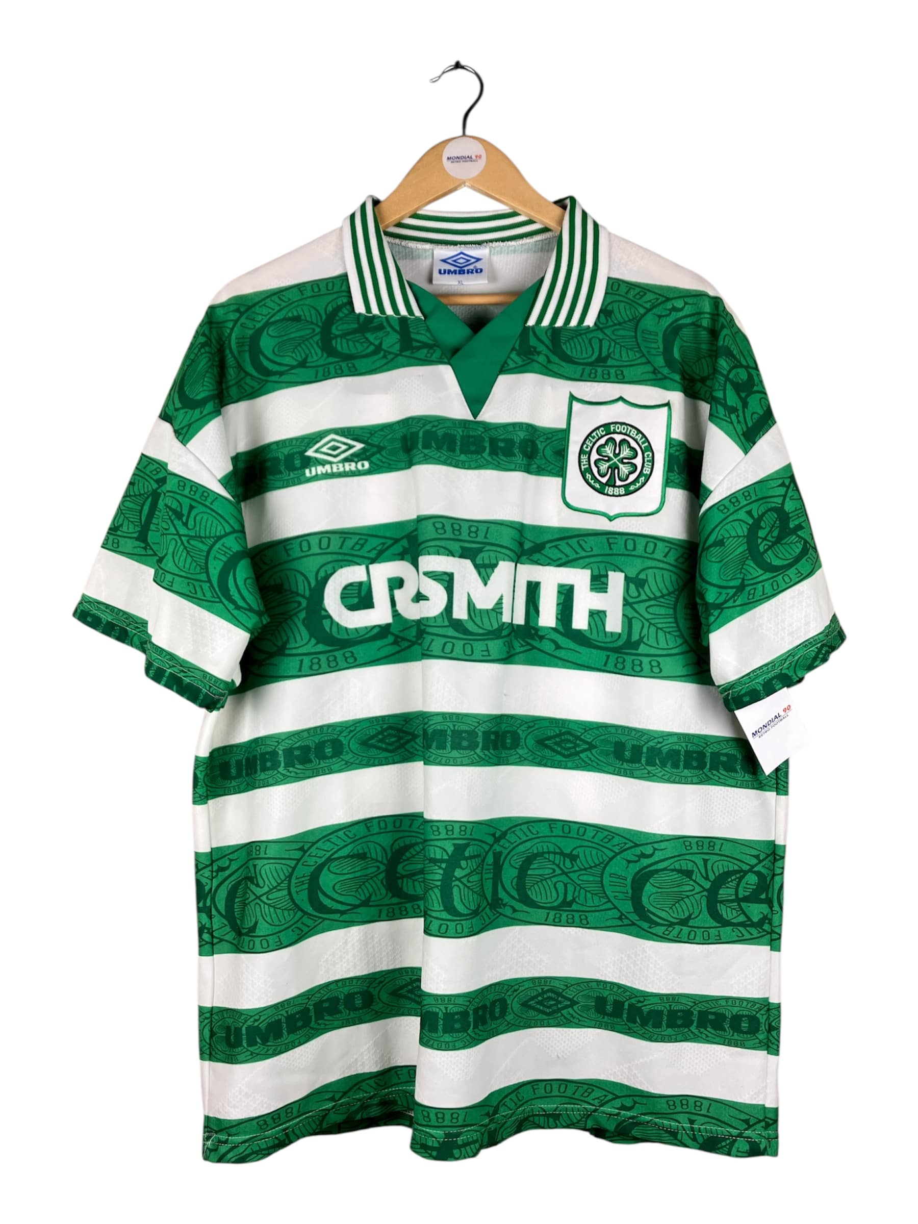Face avant du maillot 1995-97 – Celtic FC – Maillot domicile (XL)