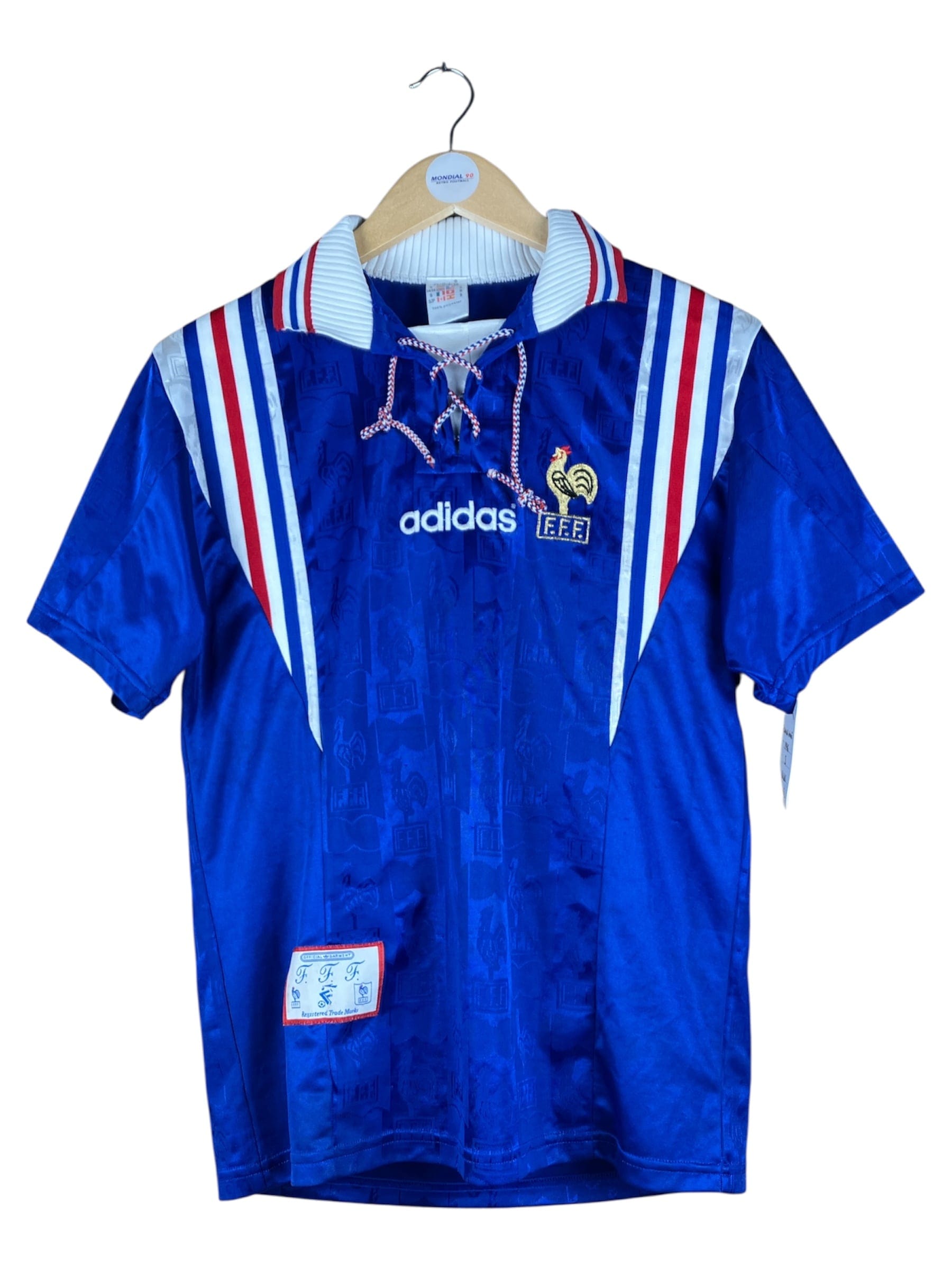 Face avant du maillot 1996-97 – France – Maillot domicile (S)