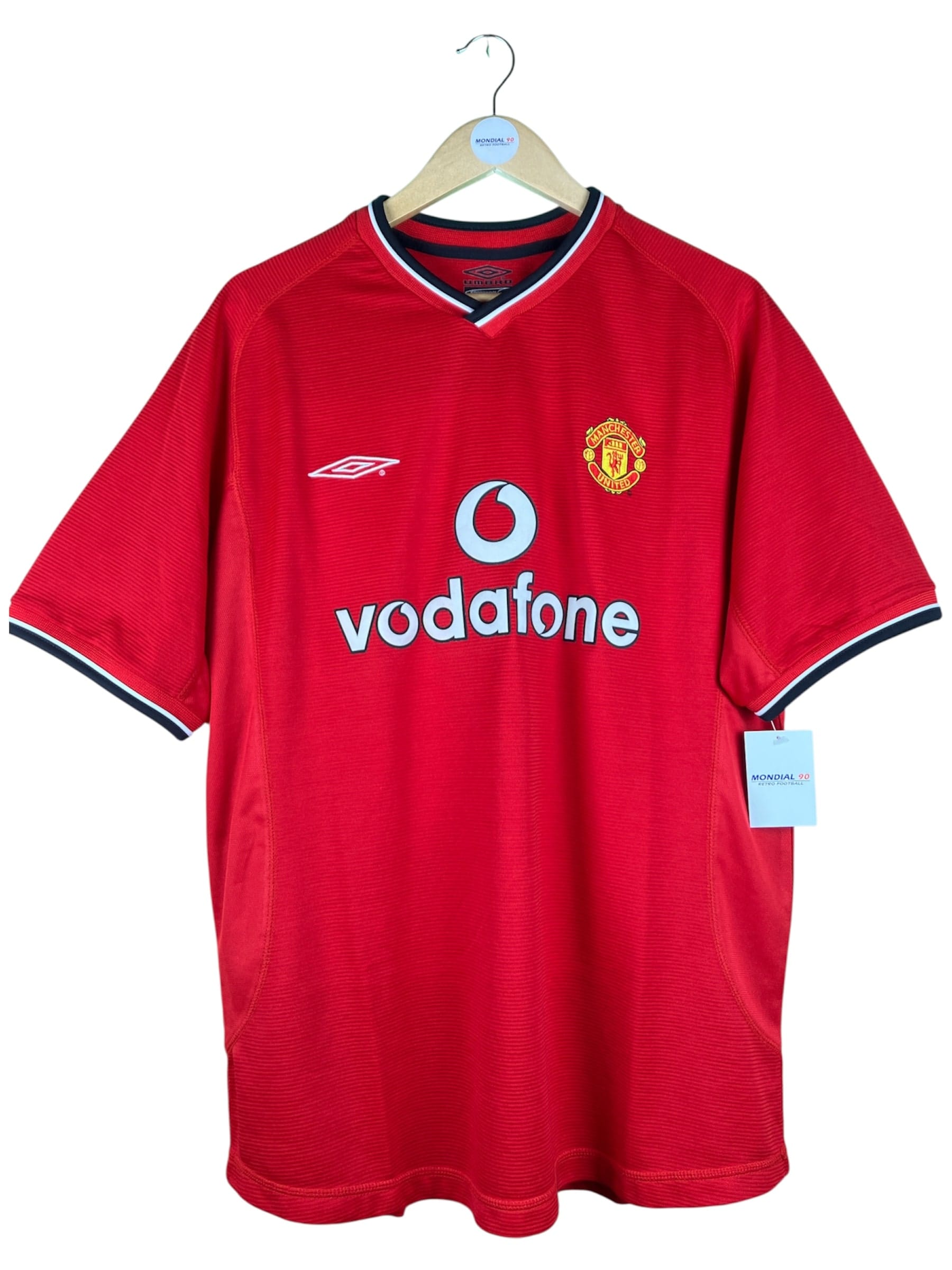 Face avant du maillot 2000-02 – Manchester United – Maillot domicile (L)