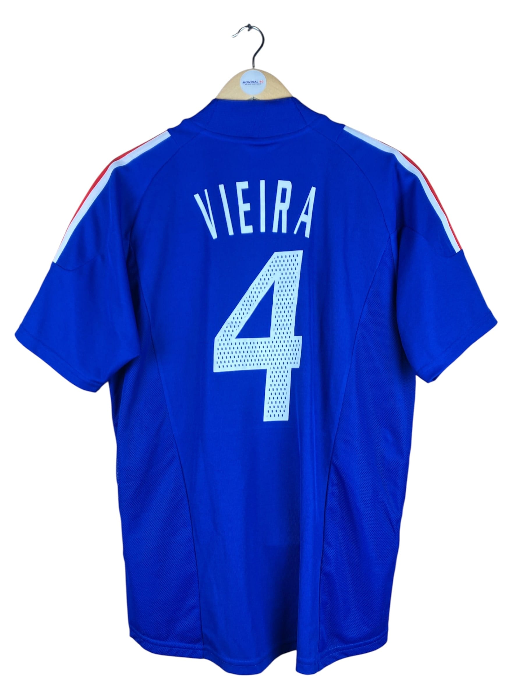 Dos du maillot 2002-03 – France – Maillot domicile (M) – #4 VIEIRA