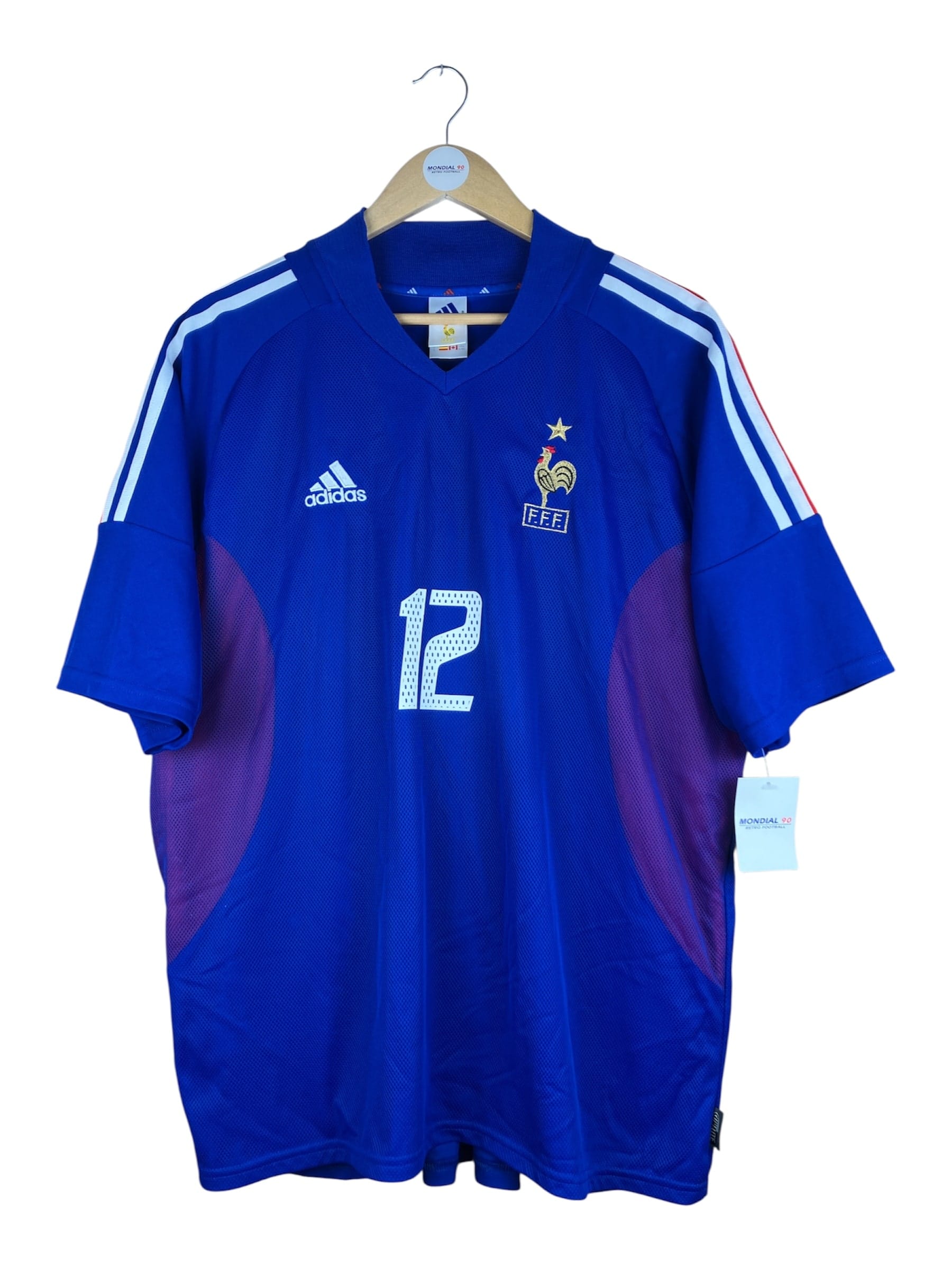 Face avant du maillot 2002-03 – France – Maillot domicile (XL) – #12 HENRY