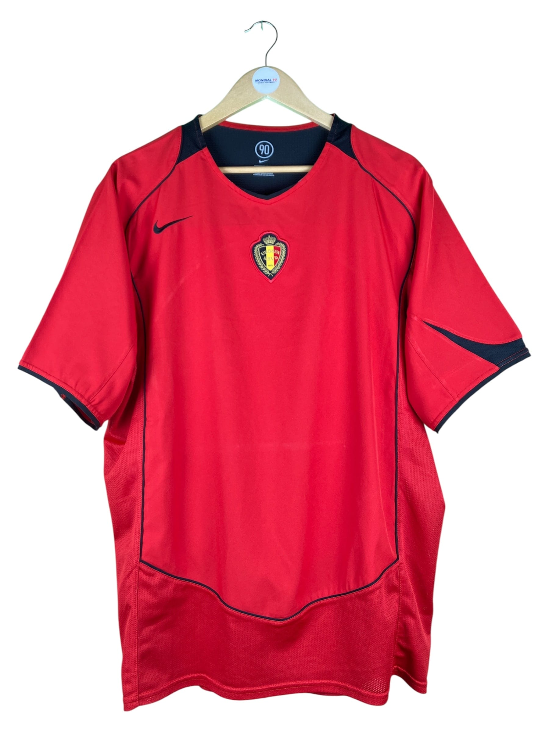 Face avant du maillot 2004-05 – Belgique – Maillot domicile (XL)