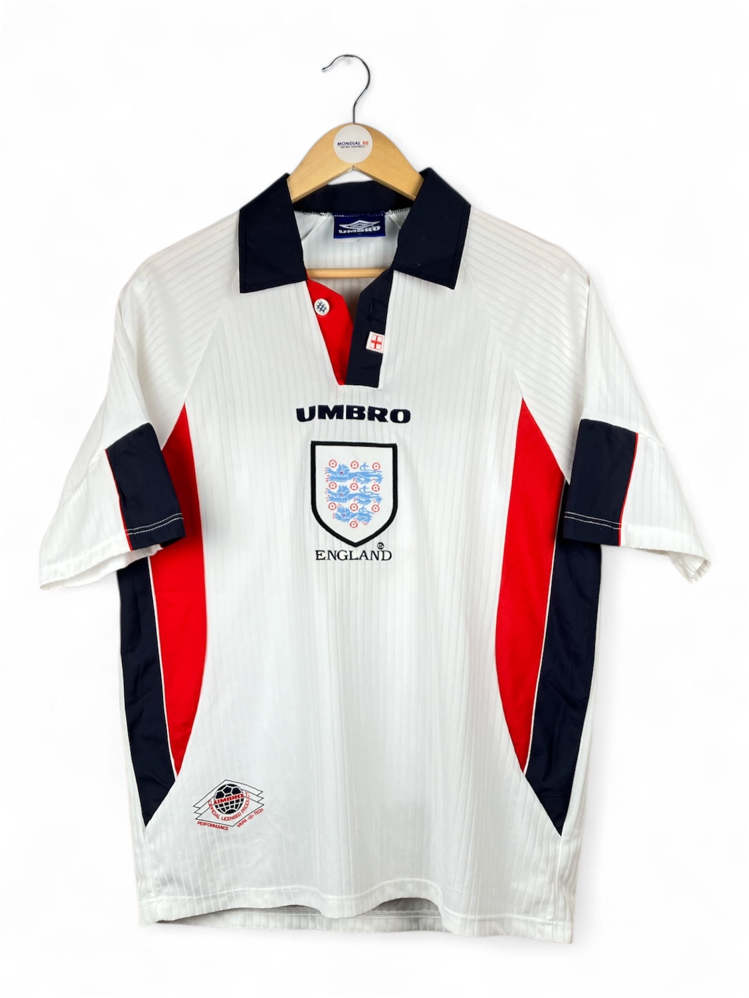 Face avant 1997-99 – Angleterre – Maillot domicile (M)