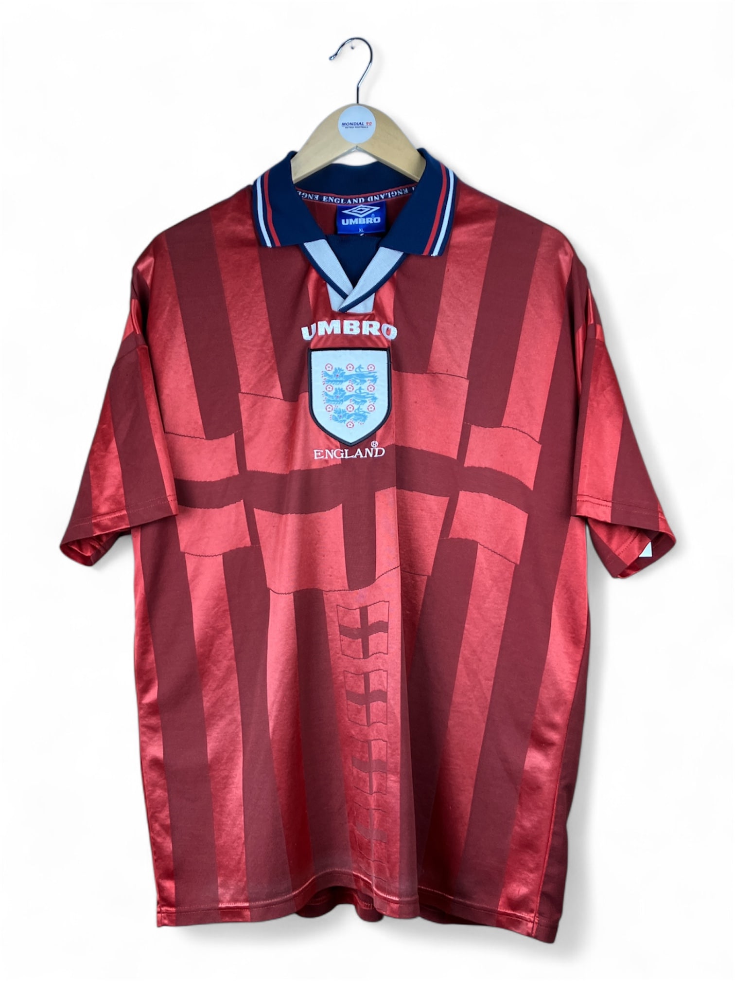 Face avant 1997-99 – Angleterre – Maillot extérieur (XL)