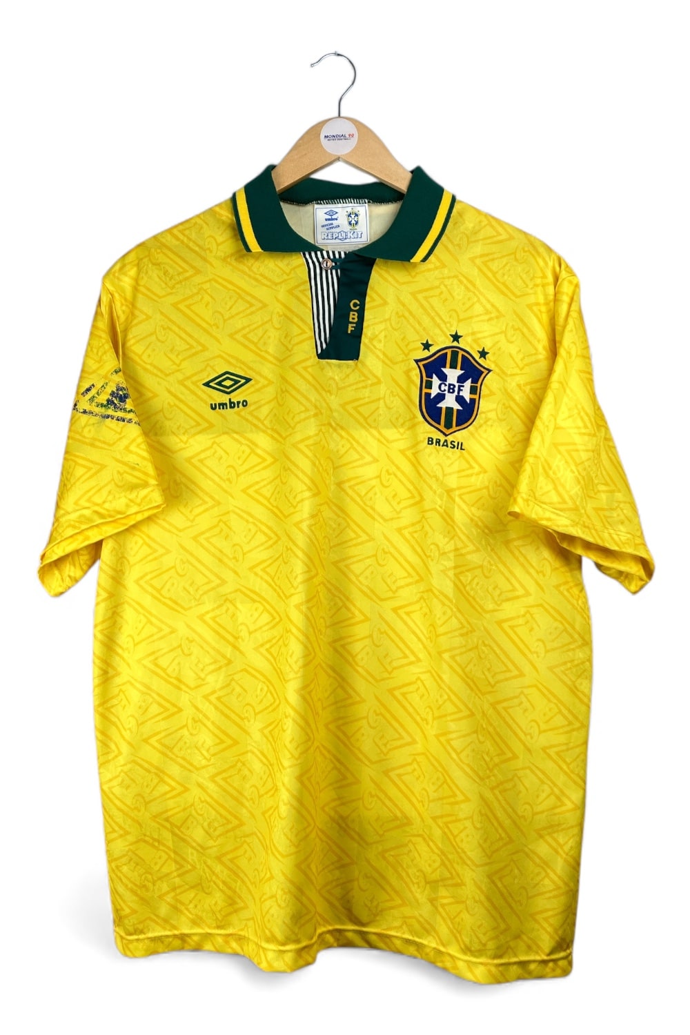 Face avant 1991-93 – Brésil – Maillot domicile (L)