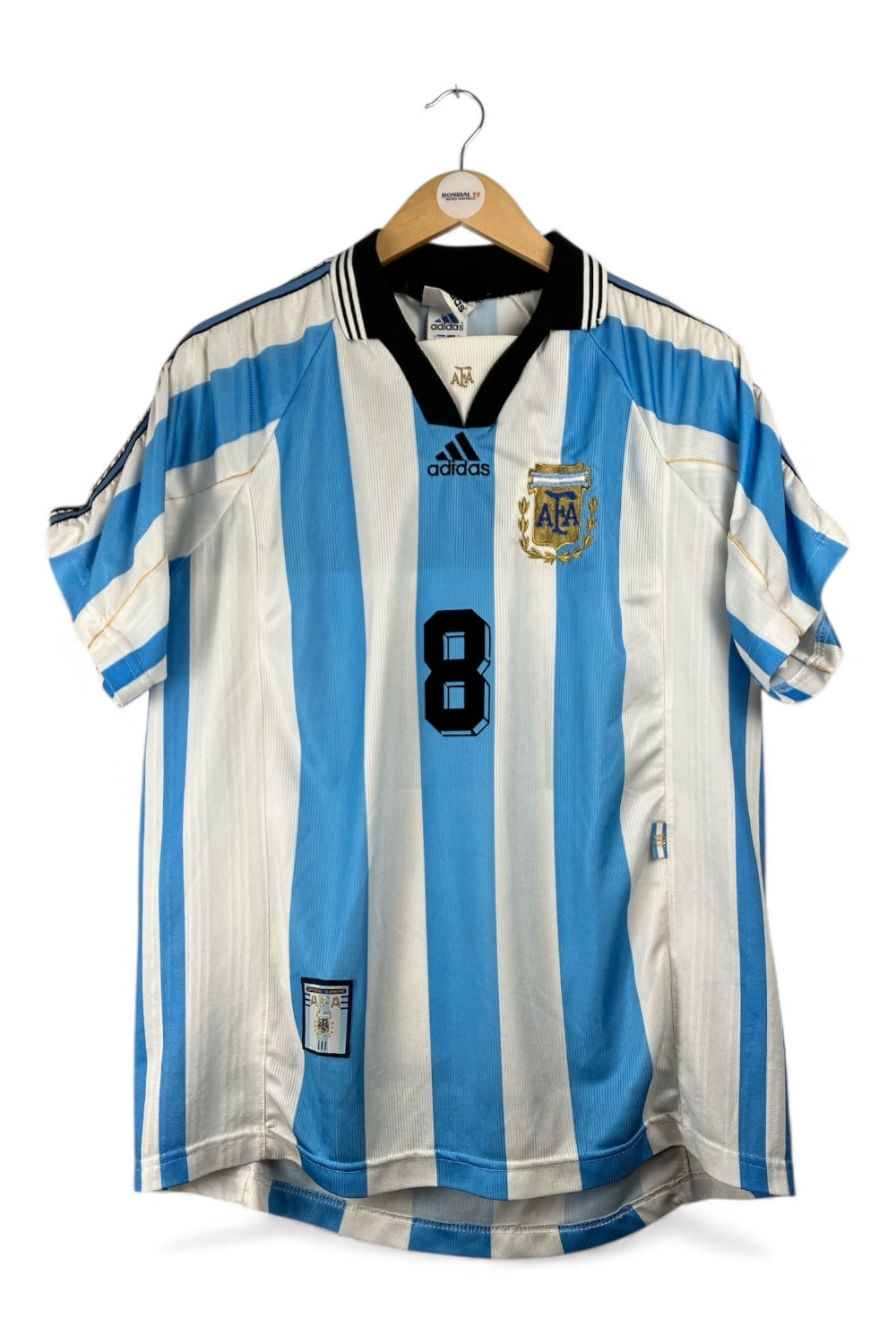 Face avant 1998-99 – Argentine – Maillot domicile (L) – #8 SIMEONE